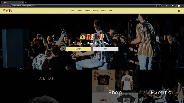 A screenshot of the project