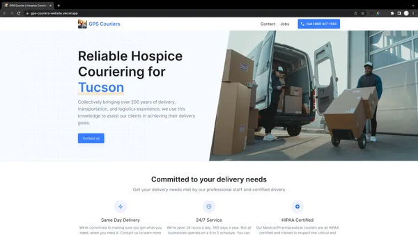 A screenshot of the project