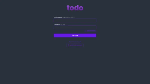 A screenshot of the project