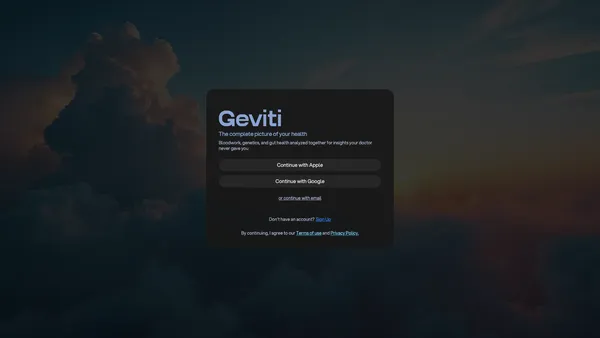 A screenshot of the project