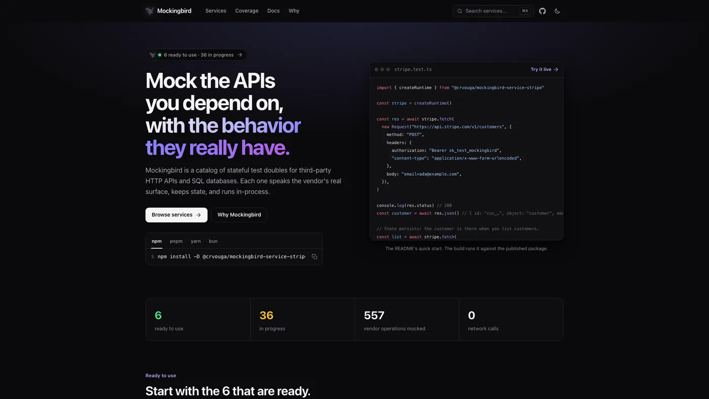 A screenshot of the project