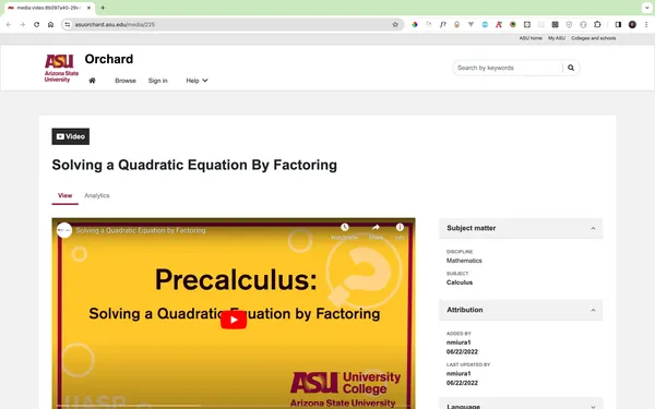 A screenshot of the project