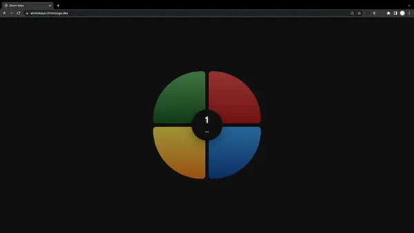 A screenshot of the project